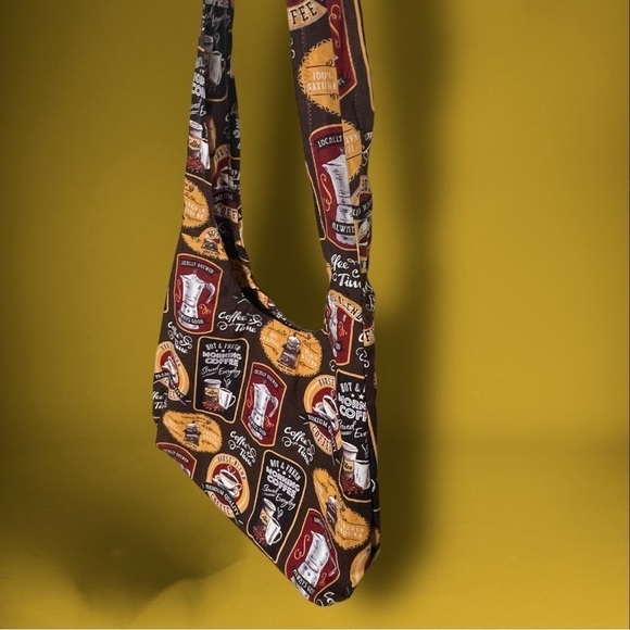 MORNING Coffee Sling Bag Hobo Purse - Picture 3 of 16